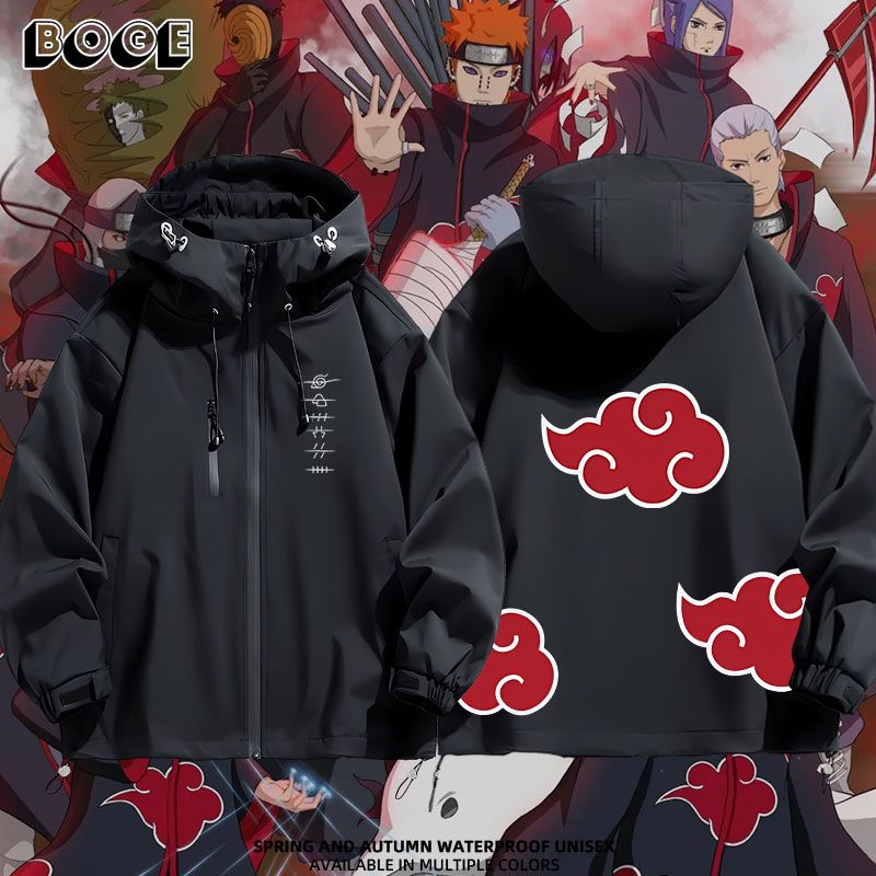 Naruto Headband Metal - Naruto Akatsuki anime cartoon cute windbreaker