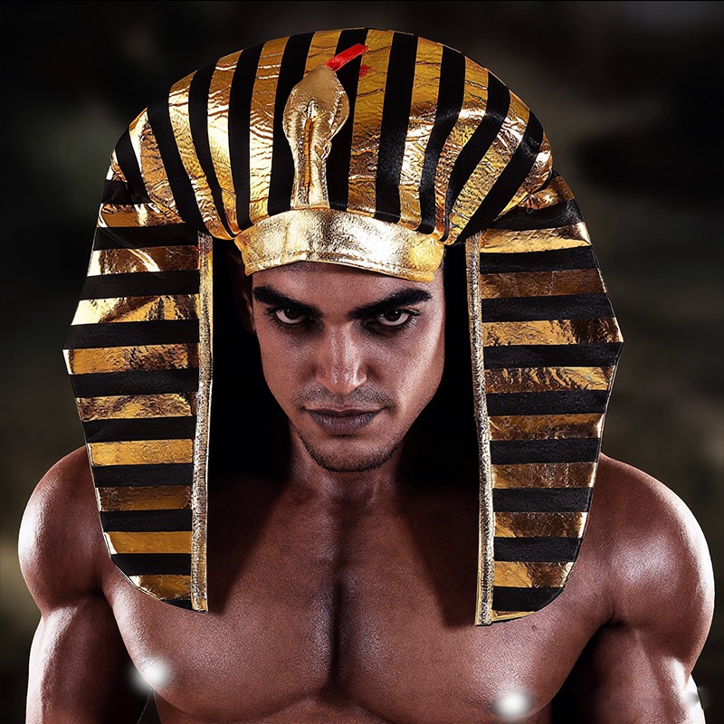 Egypt Cosplay Anime - Fabric Egyptian Pharaoh Hat Gold Costume