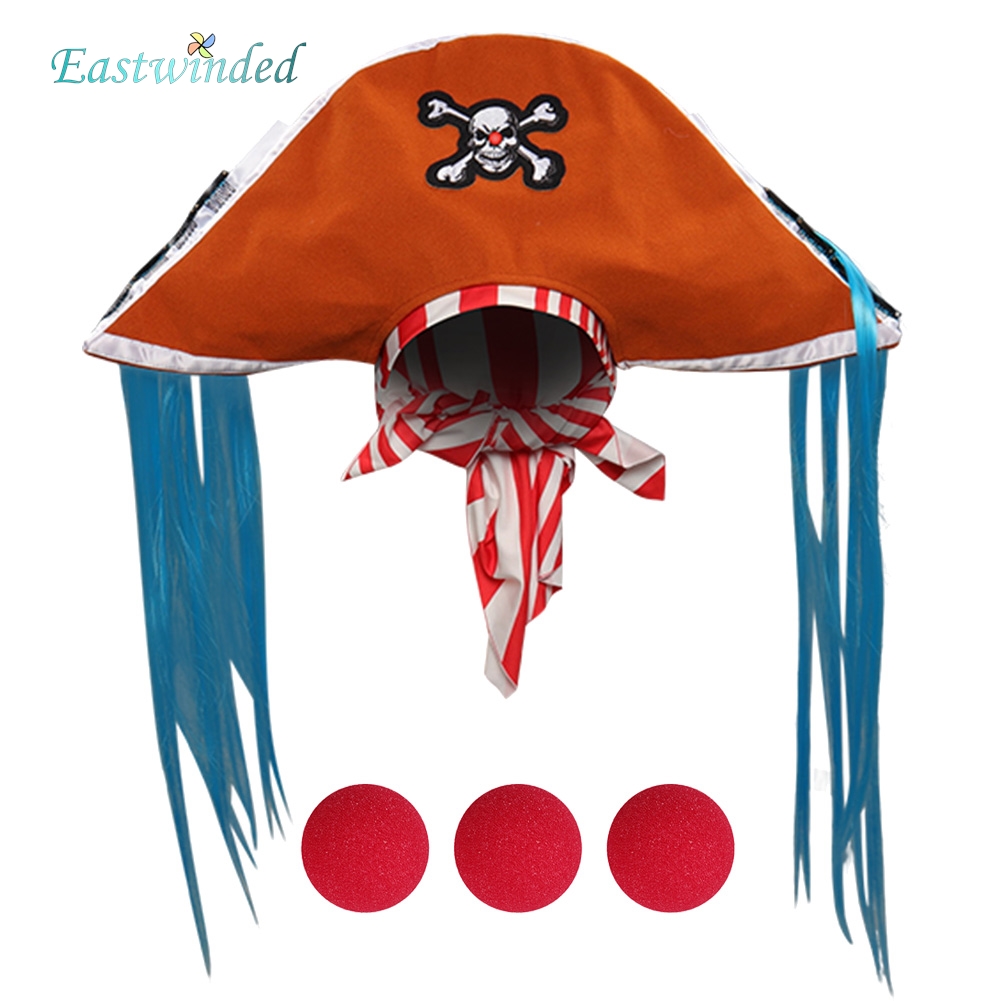 Kids Cosplay Anime - Kids Anime Pirate Cosplay Hat Red