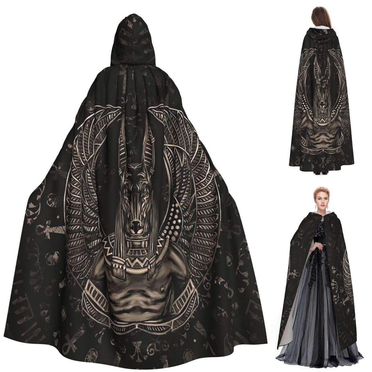 Anubis Egyptian God Sepia Long - Egypt Cosplay Anime recension och pris