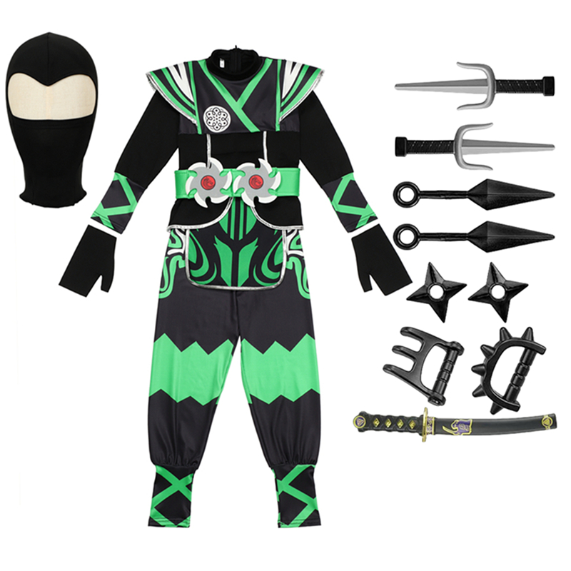 Japanese Ninja Costume Set for - Kids Cosplay Anime recension och pris