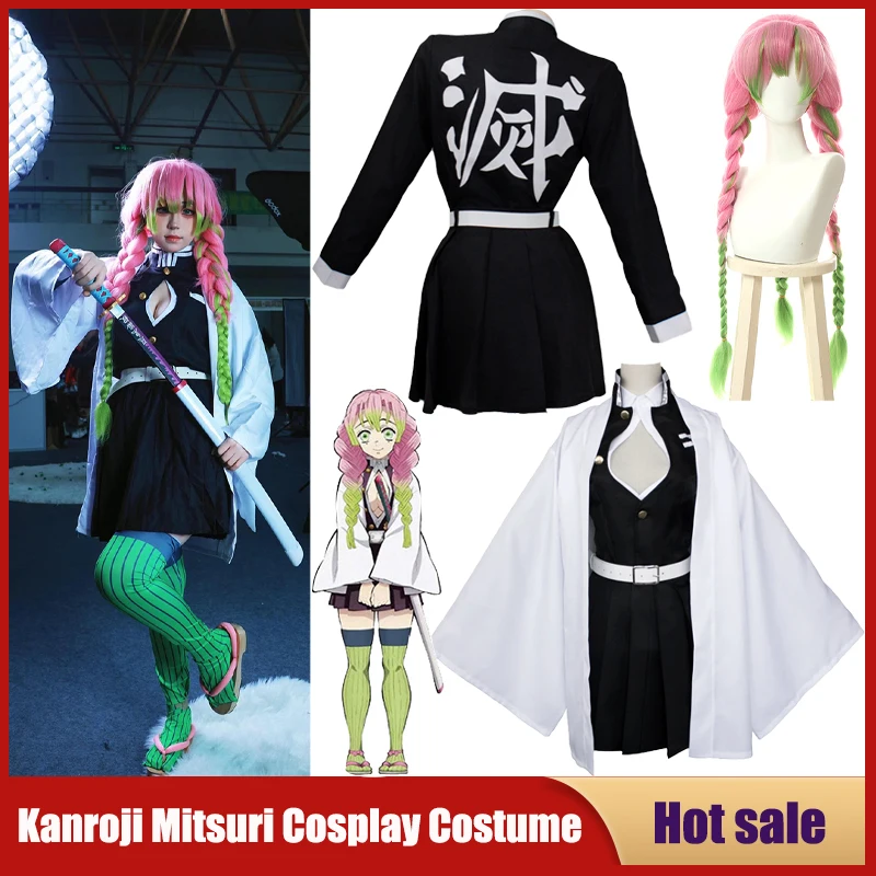 Anime Kanroji Mitsuri Cosplay  - Kids Cosplay Anime recension och pris