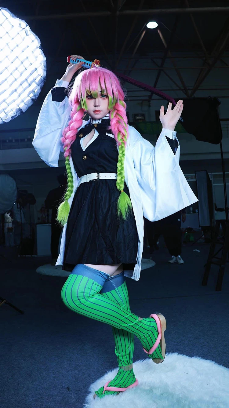 Anime Kanroji Mitsuri Cosplay  - Kids Cosplay Anime recension och pris