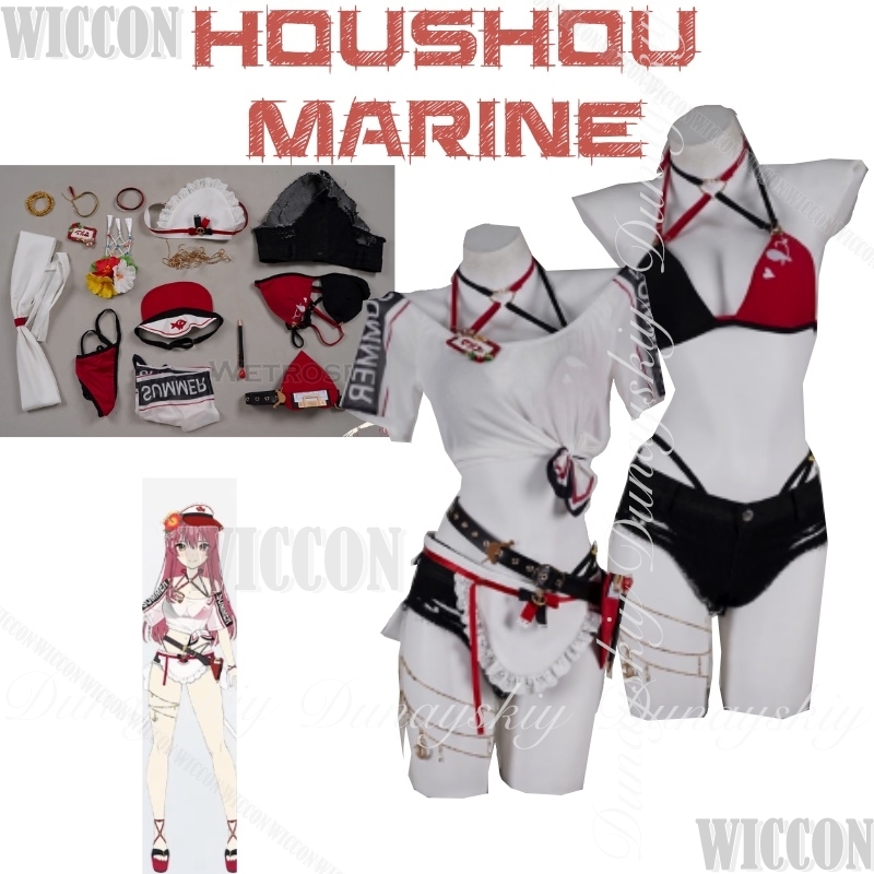 Hololive Gamers Virtual Anchor - Anime Marin Cosplay recension och pris