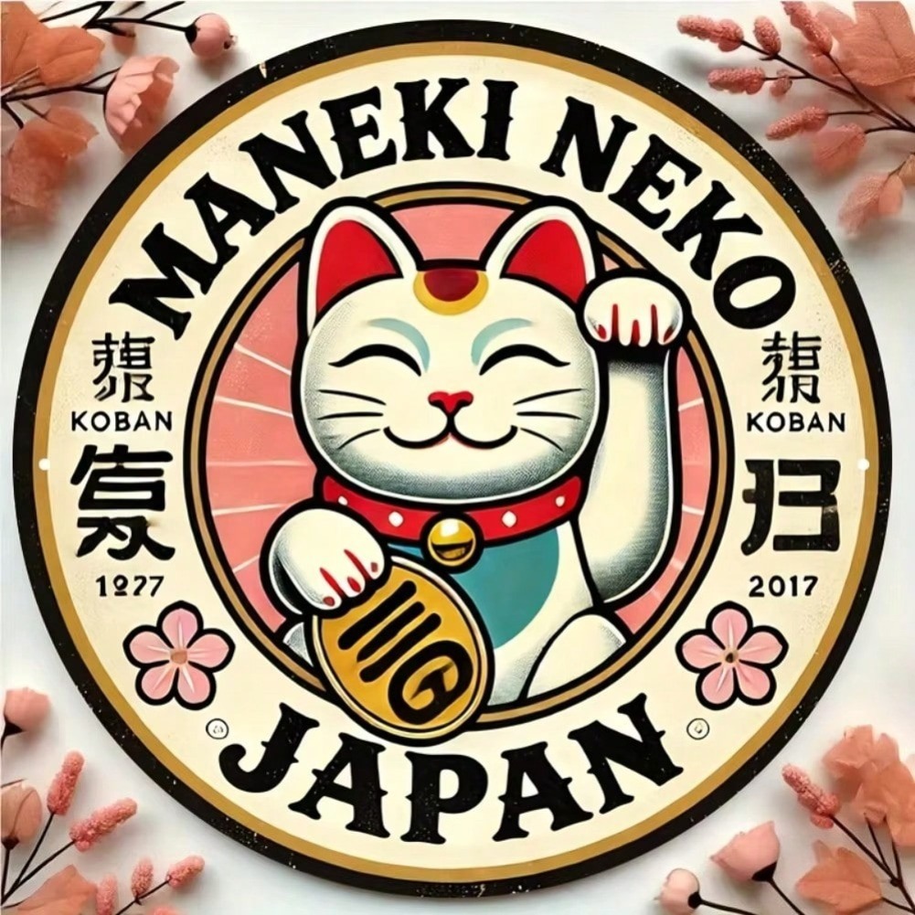 Round Maneki Neko Lucky Cat Al - Naruto Headband Metal recension och pris