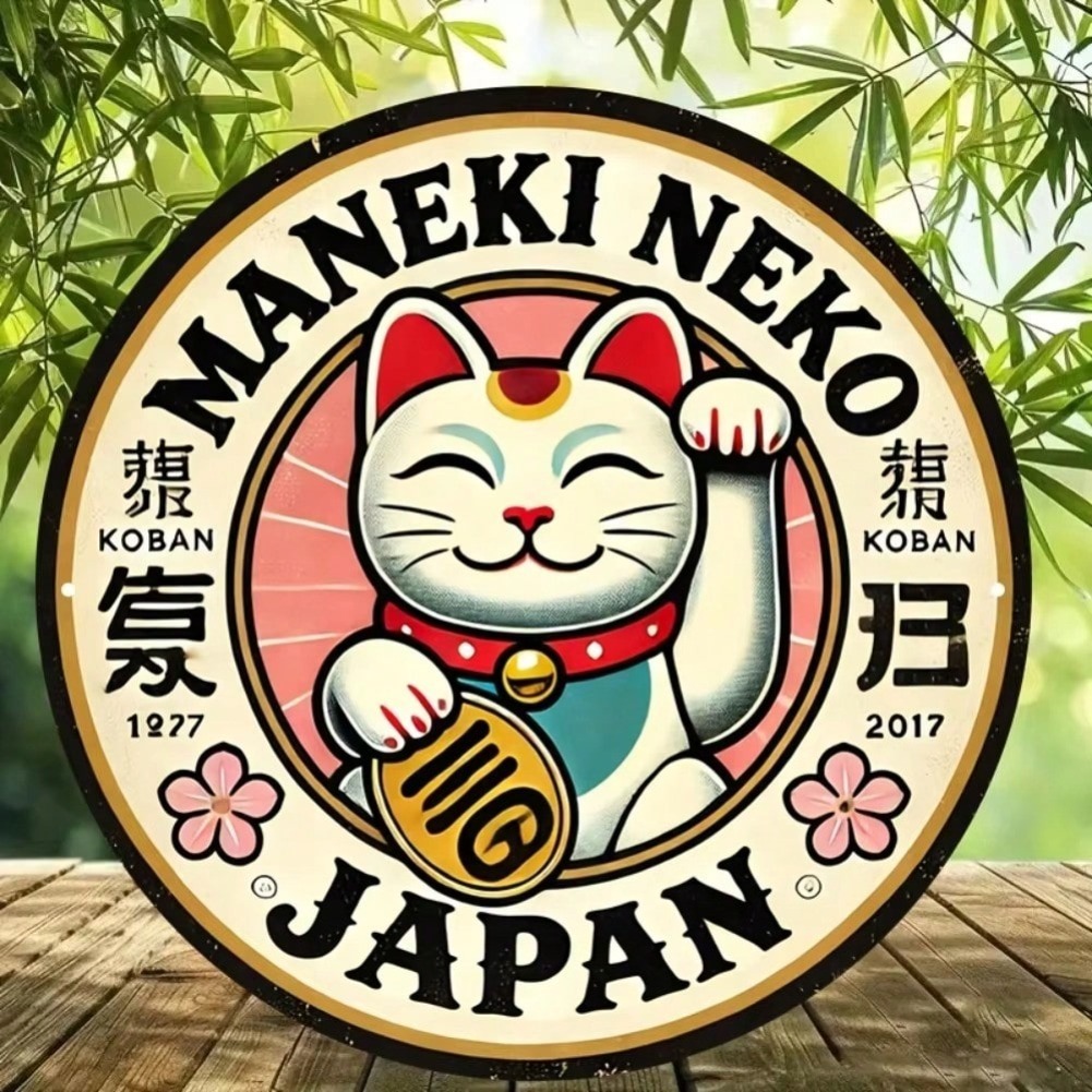 Round Maneki Neko Lucky Cat Al - Naruto Headband Metal recension och pris