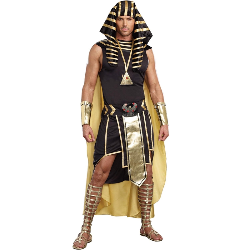 Men Egyptian Costume Set 7 Pcs - Egypt Cosplay Anime recension och pris